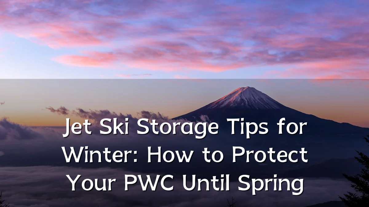 Jet Ski Storage Tips for Winter: How to Protect Your PWC Until Spring