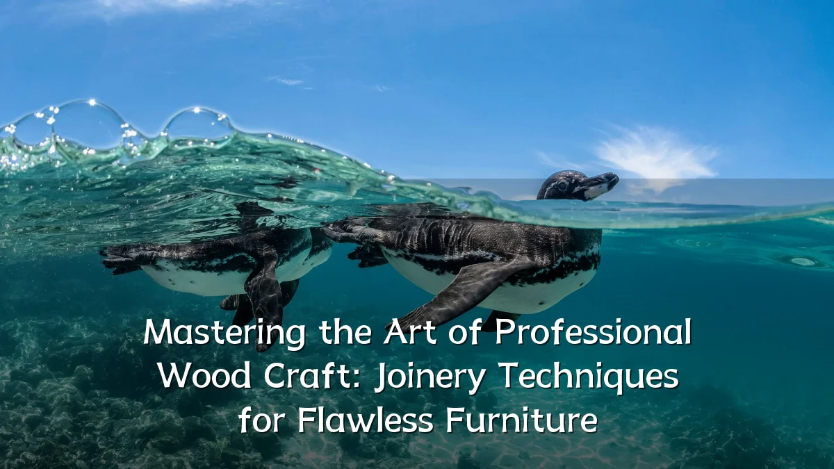 Mastering the Art of Professional Wood Craft: Joinery Techniques for Flawless Furniture