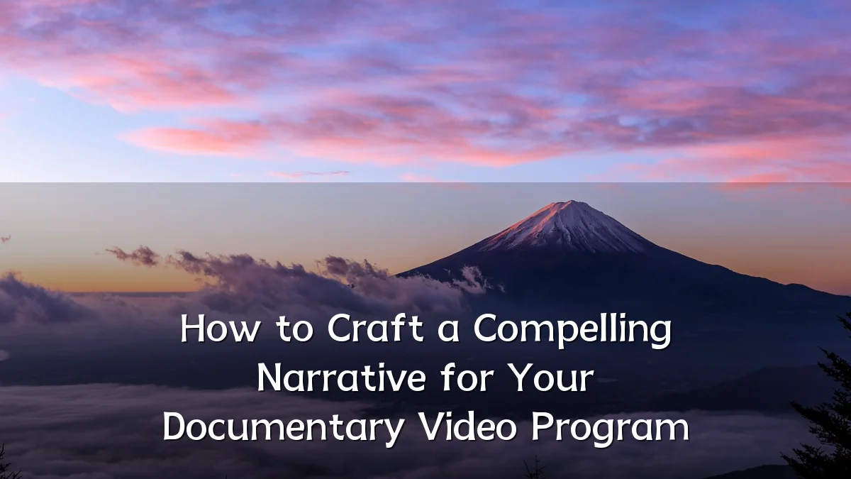 How to Craft a Compelling Narrative for Your Documentary Video Program