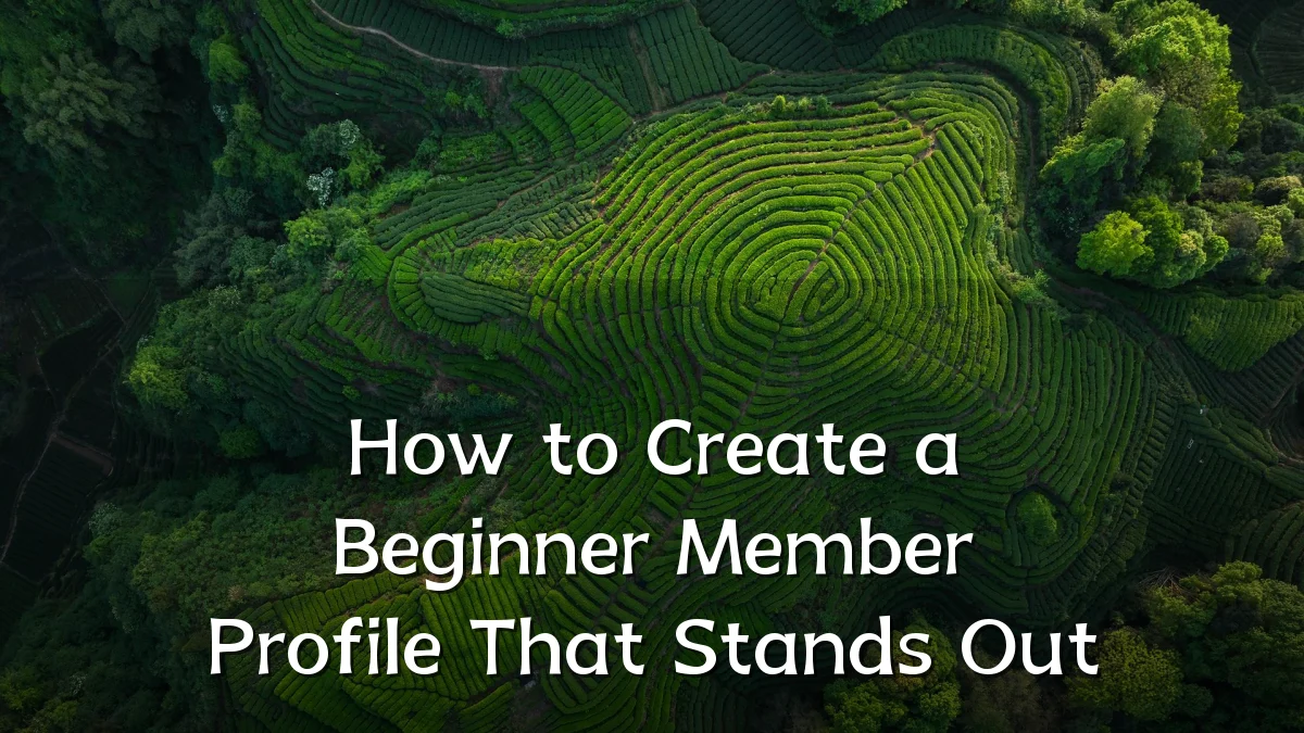 How to Create a Beginner Member Profile That Stands Out